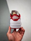 Tênis Nike Air Jordan 1 Low Retro "White Varsity Red" - Rei da Pelada