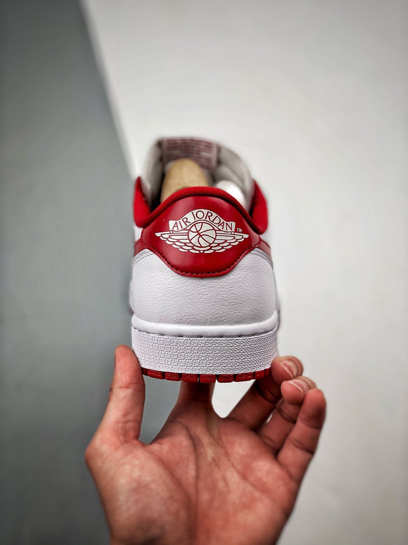 Tênis Nike Air Jordan 1 Low Retro "White Varsity Red" - Rei da Pelada