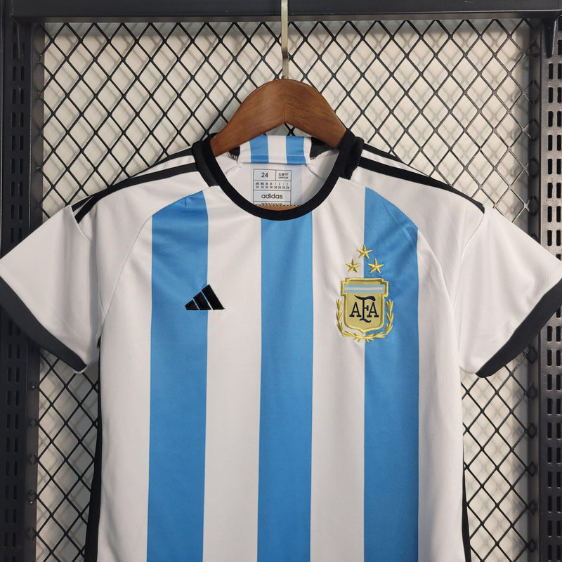 Camisa Seleção Argentina 2022/23 Home 3 - INFANTIL