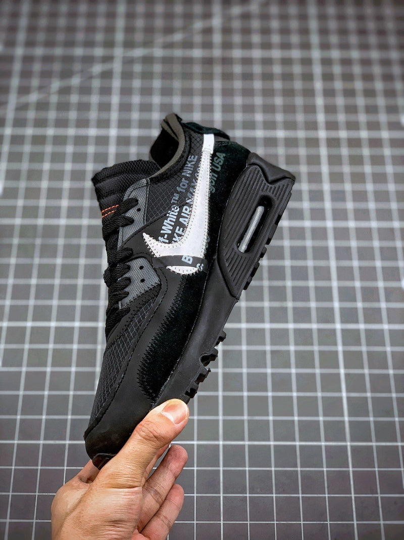 Tênis Nike Air Max 90 x OFF-White "Black" - Rei da Pelada