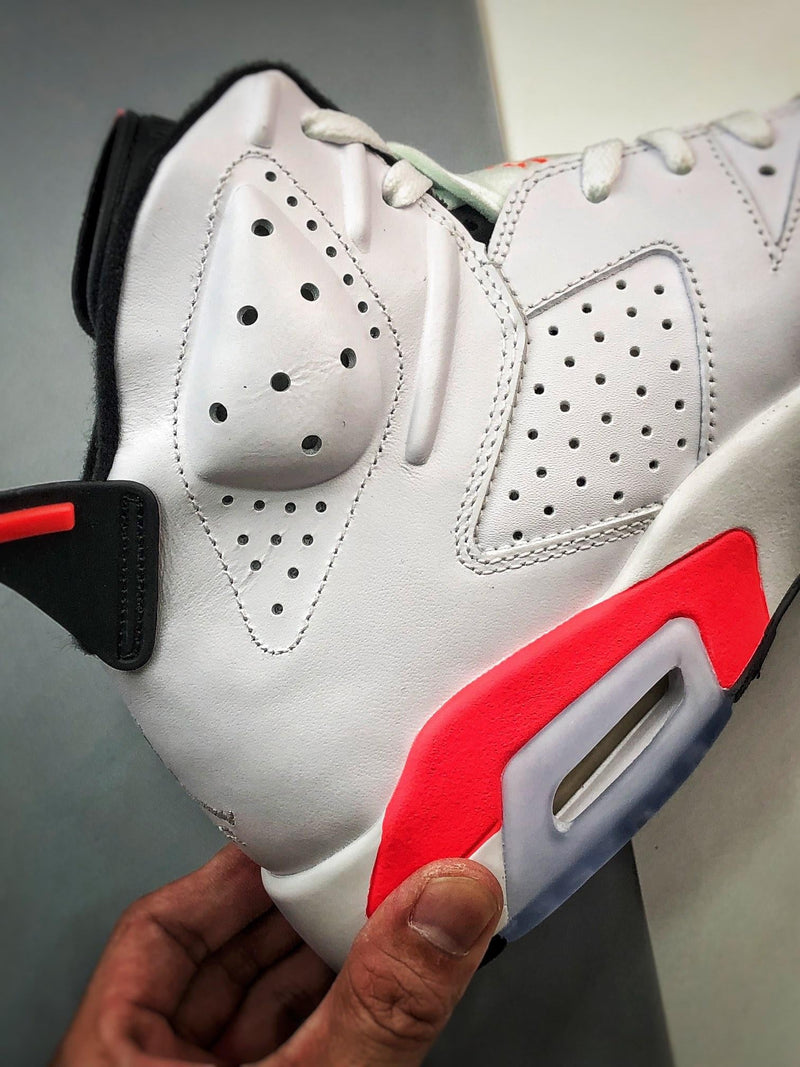 Tênis Nike Air Jordan 6 Retro "Infrared White" - Rei da Pelada