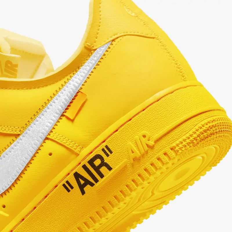 Tênis Nike Air Force Low x Off-White 'ICA University Gold' - Rei da Pelada