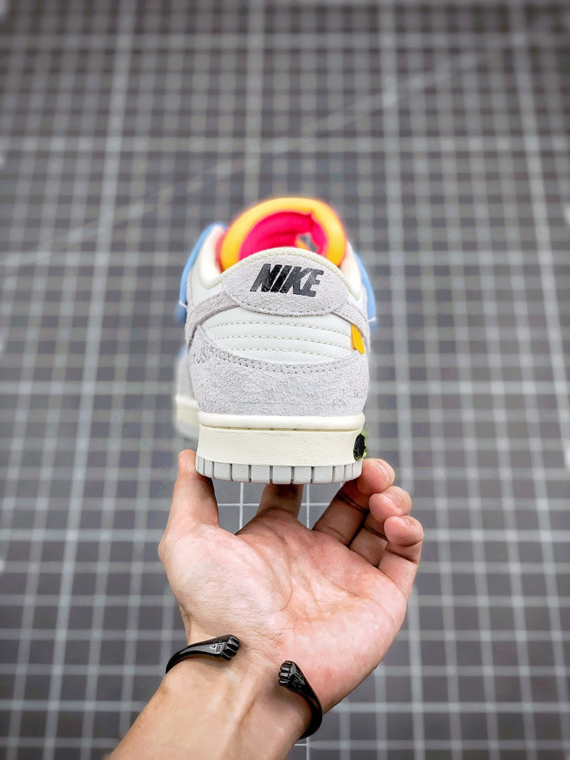 Tênis Nike SB Dunk Low x Off-White 'The 50 - Blue' - Rei da Pelada