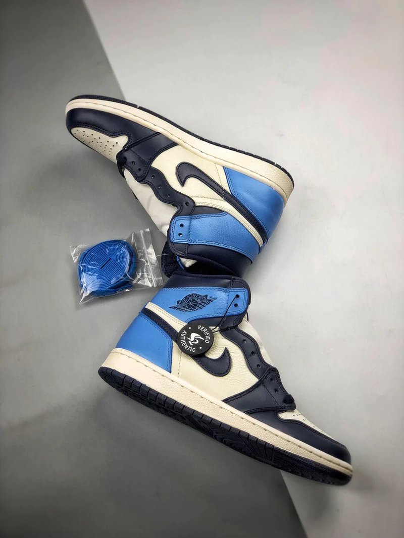 Tênis Nike Air Jordan 1 Retro High "Obsidian UNC" - Rei da Pelada