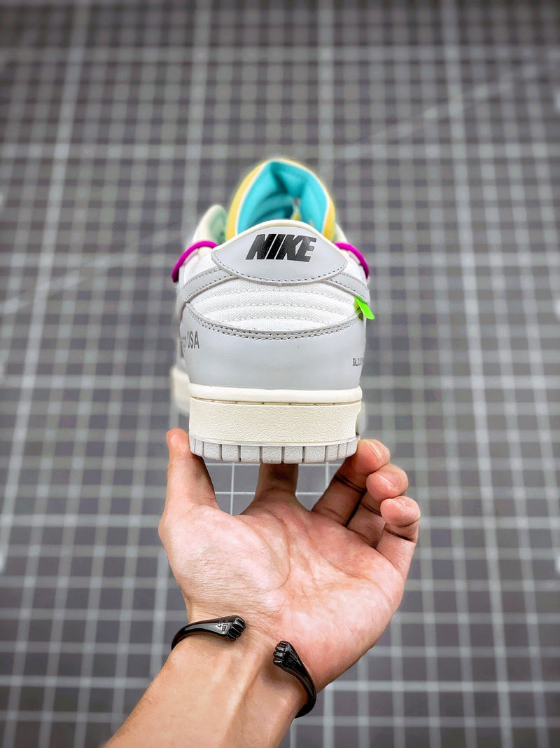 Tênis Nike SB Dunk Low x Off-White 'The 50 - Purple' - Rei da Pelada