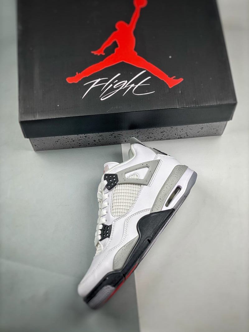 Tênis Nike Air Jordan 4 "White Cement" - Rei da Pelada