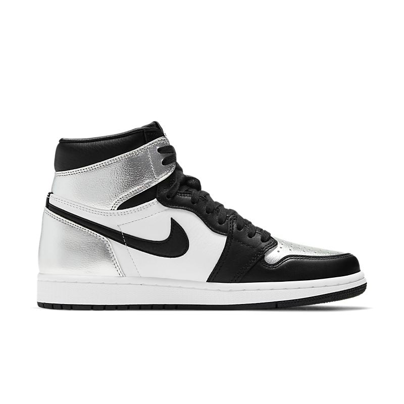 Tênis Nike Jordan 1 Retro High Silver Toe - Rei da Pelada