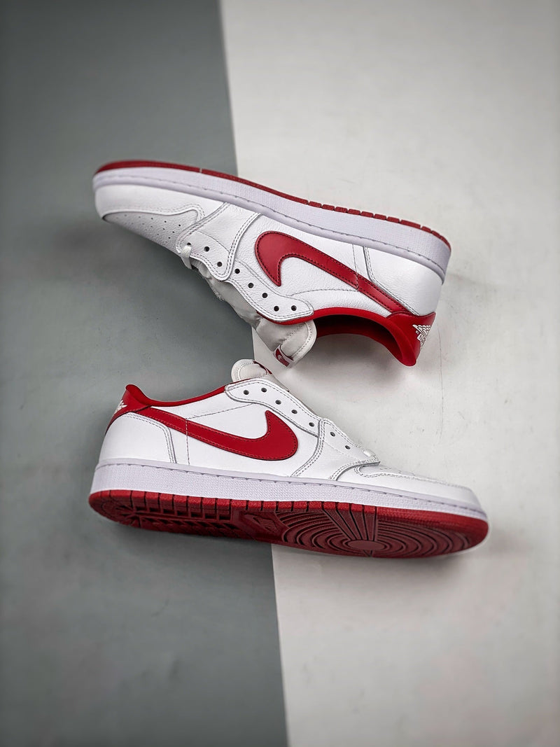 Tênis Nike Air Jordan 1 Low Retro "White Varsity Red" - Rei da Pelada