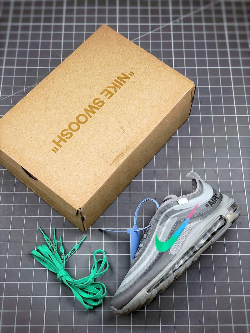 Tênis Nike Air Max 97 x OFF-White "Grey" - Rei da Pelada