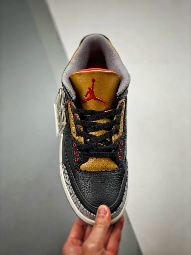 Tênis Nike Air Jordan 3 Retro "Black Gold" - Rei da Pelada