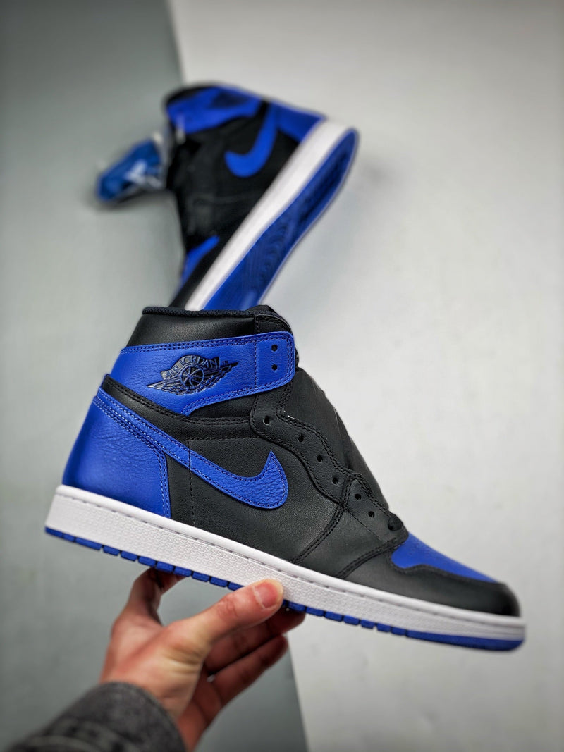 Tênis Nike Air Jordan 1 Retro High "Black Royal Blue" - Rei da Pelada