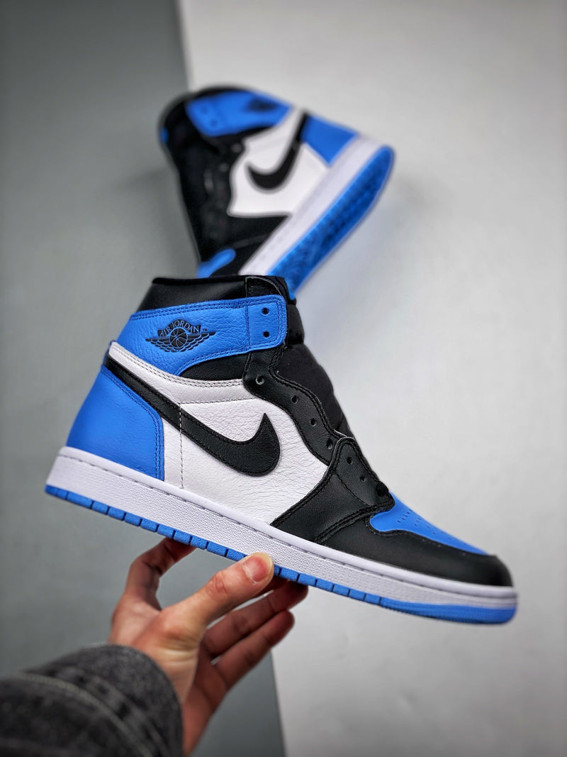 Tênis Nike Air Jordan 1 High "UNC Toe" - Rei da Pelada