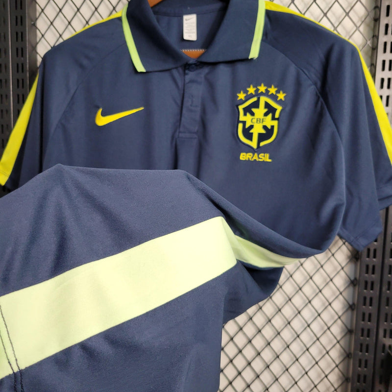 Camisa Seleção Brasileira Azul Polo 2022/23