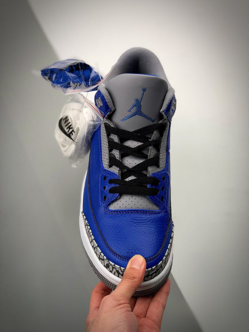 Tênis Nike Air Jordan 3 Retro "Blue Cement" - Rei da Pelada