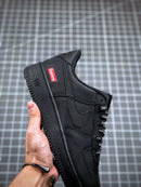 Tênis Nike Air Force 1 Low x Supreme Box Logo Black - Rei da Pelada