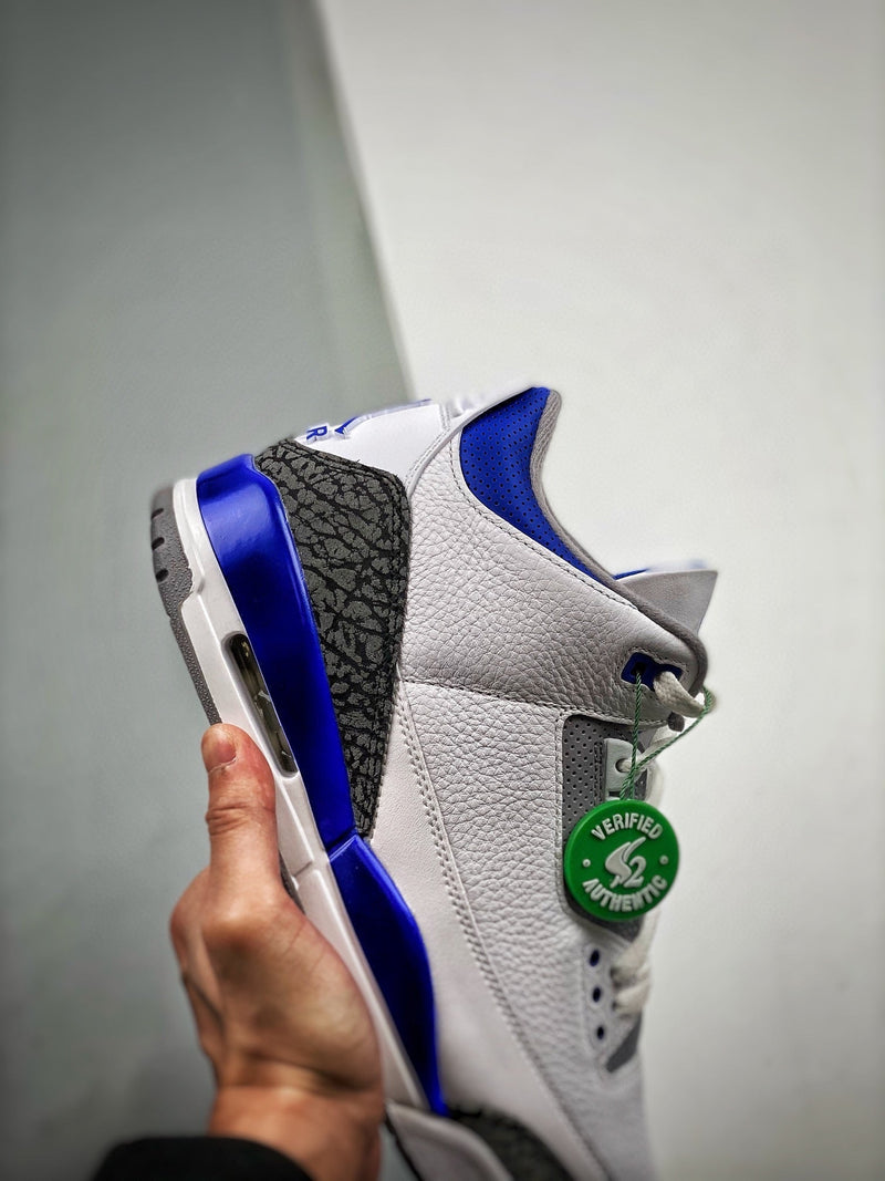 Tênis Nike Air Jordan 3 Retro "Racer Blue CT" - Rei da Pelada