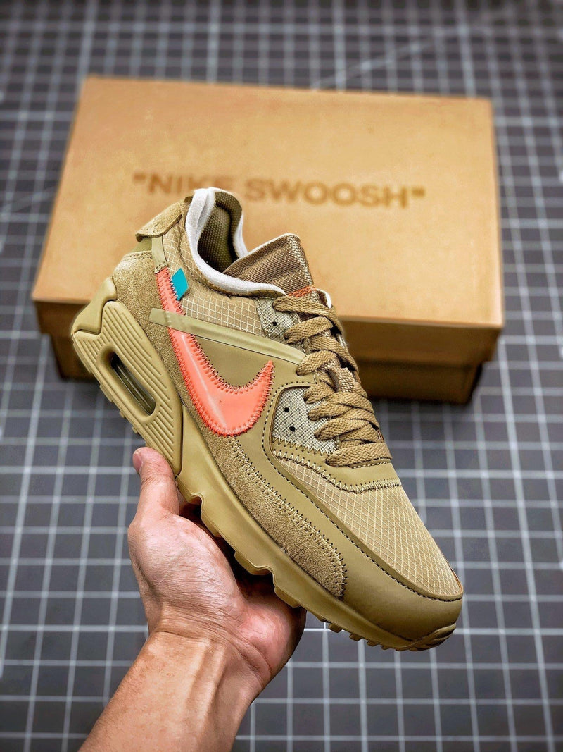 Tênis Nike Air Max 90 x OFF-White "Mocha" - Rei da Pelada