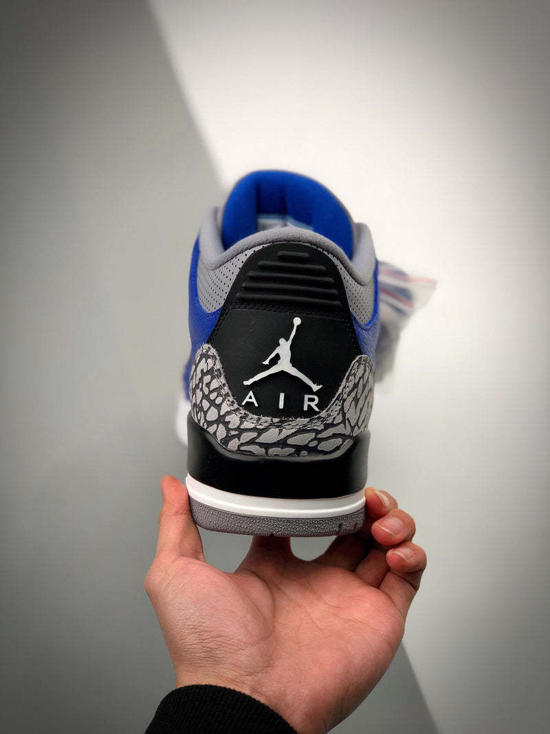 Tênis Nike Air Jordan 3 Retro "Blue Cement" - Rei da Pelada