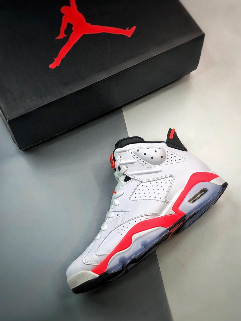 Tênis Nike Air Jordan 6 Retro "Infrared White" - Rei da Pelada