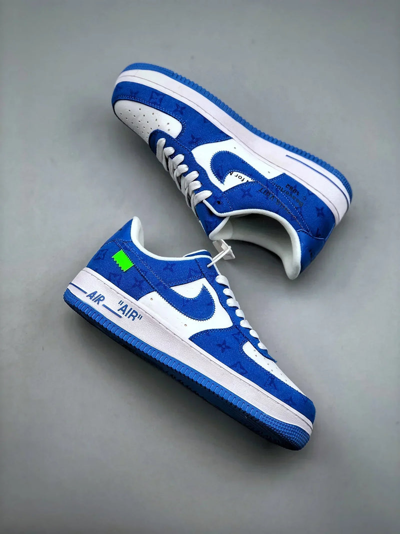 Tênis Nike Air Force 1 Low x "Louis Vuitton" Blue - Rei da Pelada