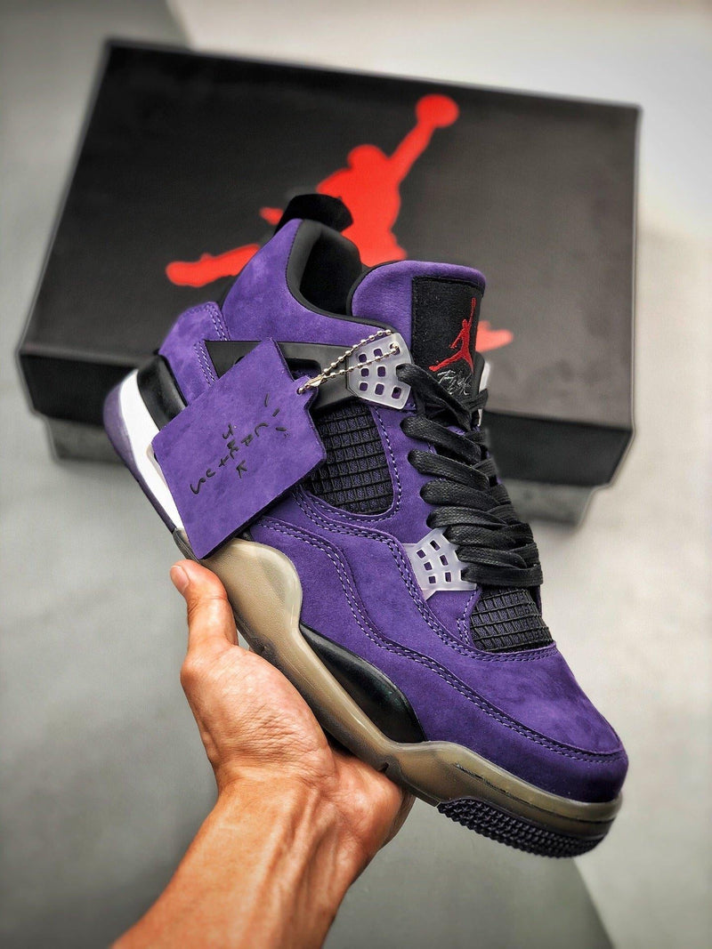 Tênis Nike Air Jordan 4 x Travis Scott "Cactus Jack" - Rei da Pelada