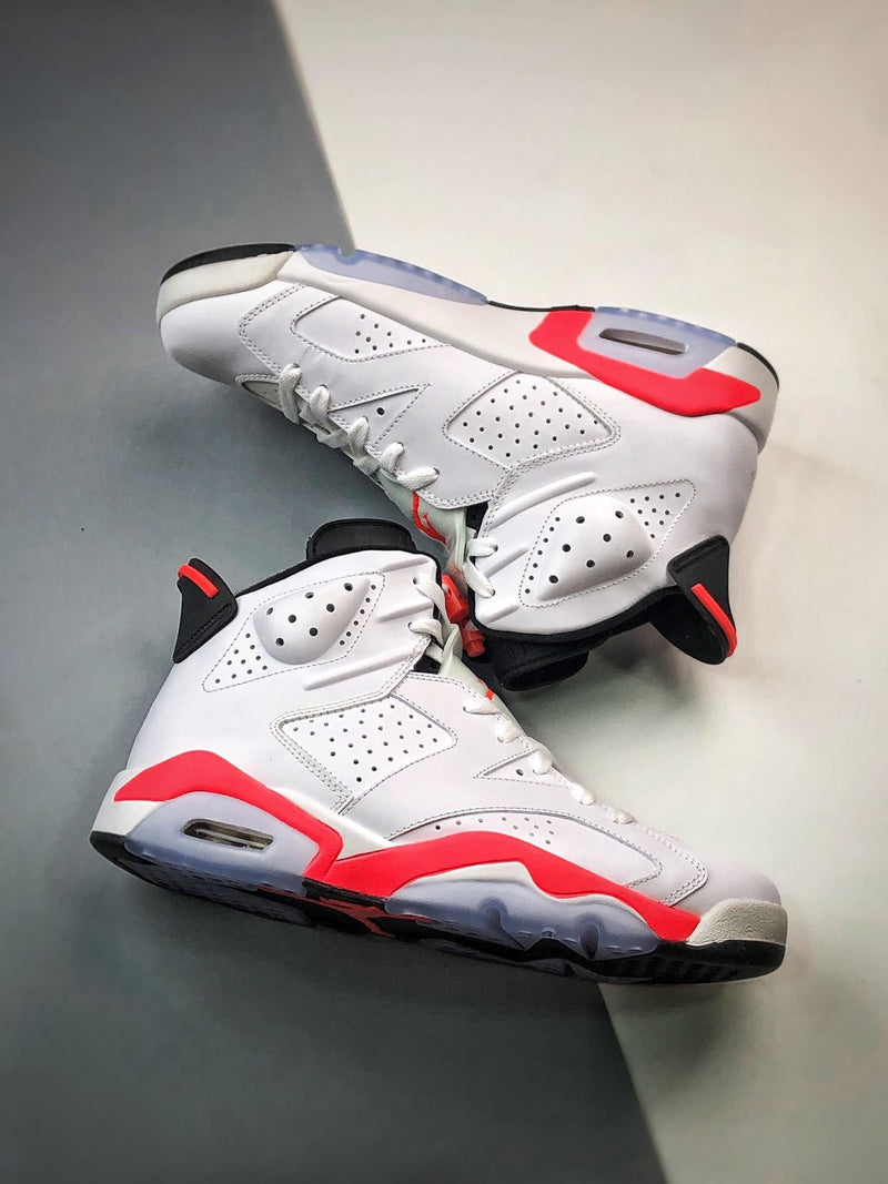 Tênis Nike Air Jordan 6 Retro "Infrared White" - Rei da Pelada