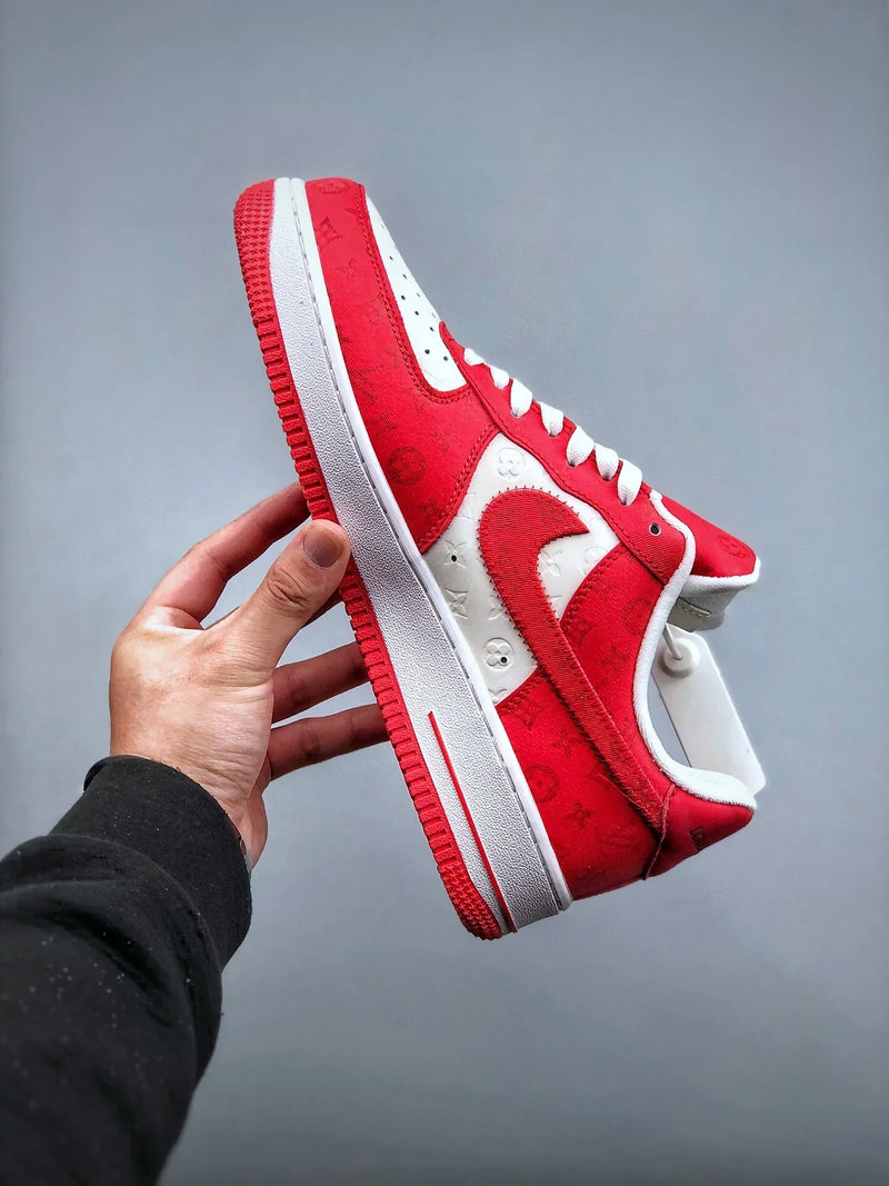 Tênis Nike Air Force 1 Low x "Louis Vuitton" Red - Rei da Pelada