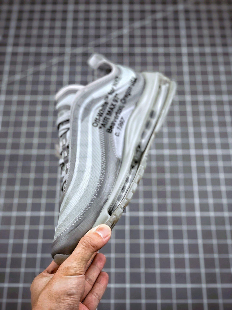 Tênis Nike Air Max 97 x OFF-White "Grey" - Rei da Pelada