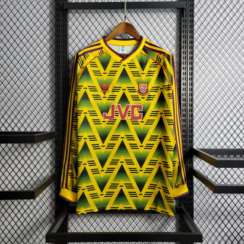 Camisa Arsenal Away (2) 1991/93 Adidas Retrô Manga Longa Masculina