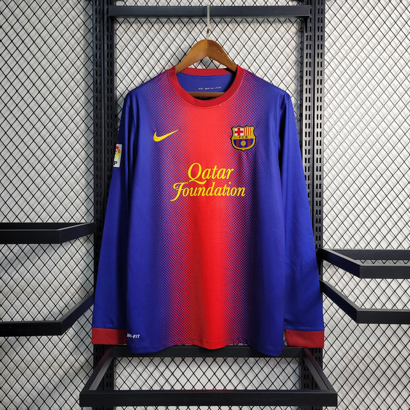 Camisa Barcelona Home (1) 2012/13 Nike Retrô Manga Longa Masculina