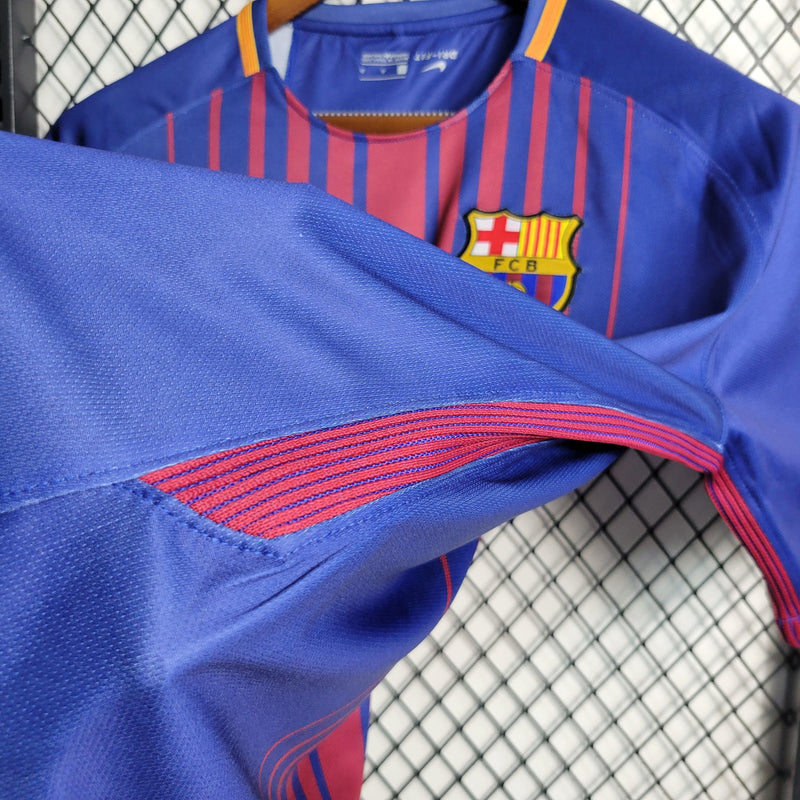 Camisa Barcelona Home (1) 2017/18 Nike Retrô Masculina