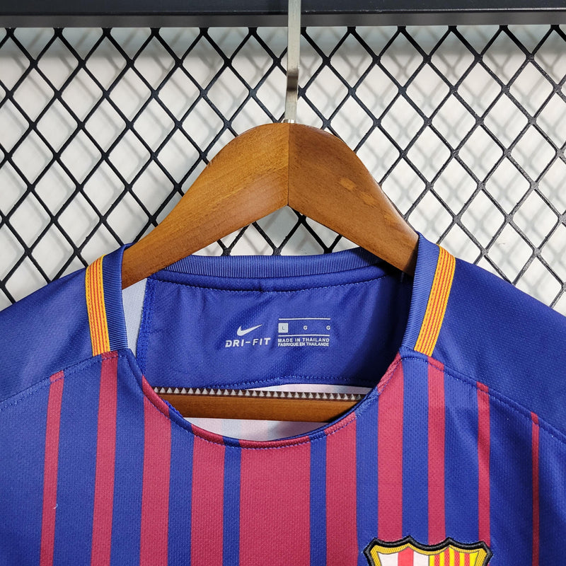 Camisa Barcelona Home (1) 2017/18 Nike Retrô Masculina