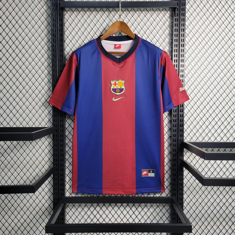 Camisa Barcelona Home (1) 1998/99 Nike Retrô Masculina