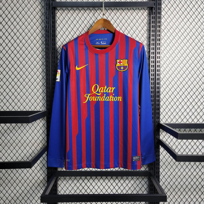 Camisa Barcelona Home (1) 2011/12 Nike Retrô Manga Longa Masculina