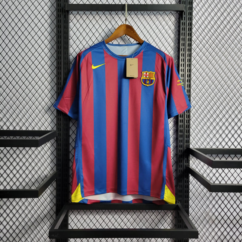 Camisa Barcelona Home (1) 2005/06 Nike Retrô Masculina