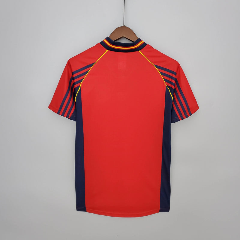 Camisa Espanha Home (1) 1998 Adidas Retrô Masculina