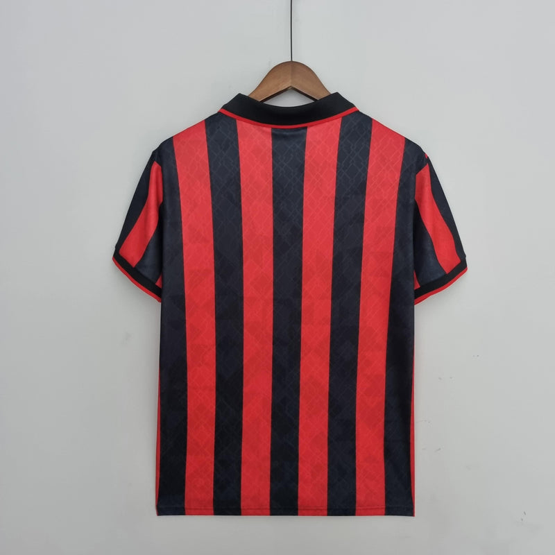 Camisa Milan Home (1) 1995/96 Lotto Retrô Masculina