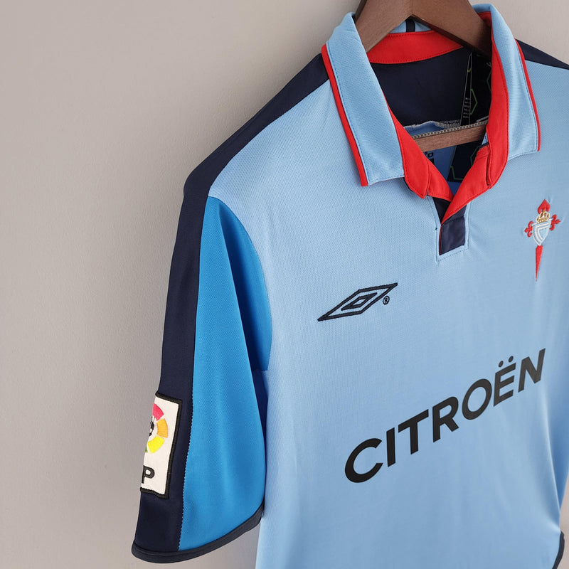 Camisa Celta de Vigo Home (1) 2002/04 Umbro Retrô Masculina