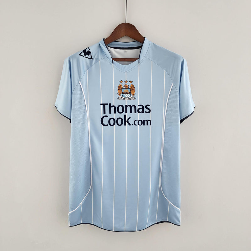 Camisa Manchester City Home (1) 2008/09 Le Coq Sportif Retrô Masculina