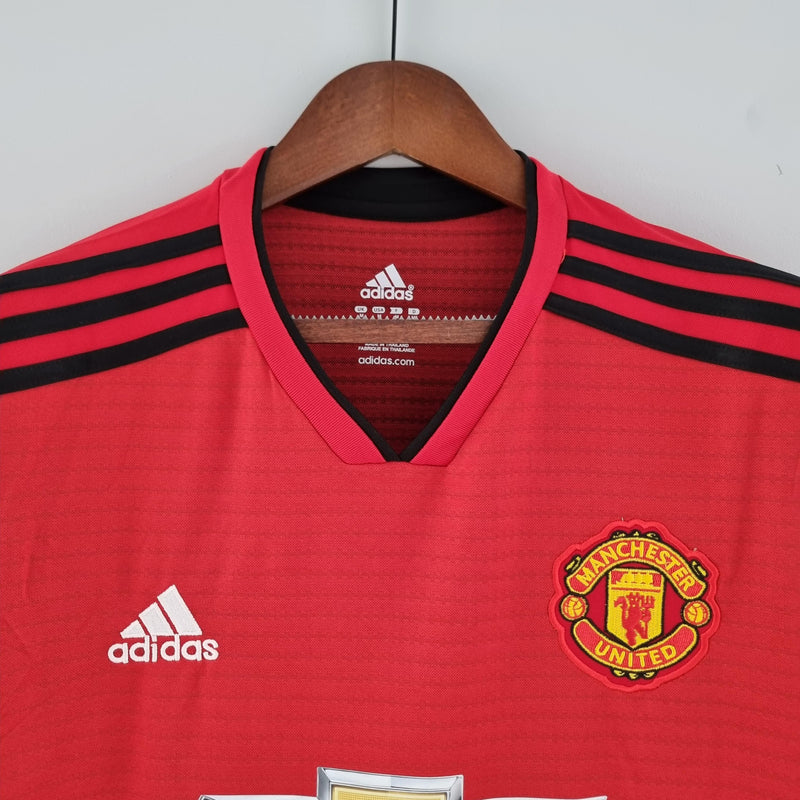 Camisa Manchester United Home (1) 2018/19 Adidas Retrô Masculina