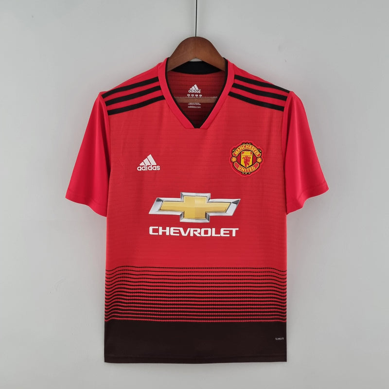 Camisa Manchester United Home (1) 2018/19 Adidas Retrô Masculina