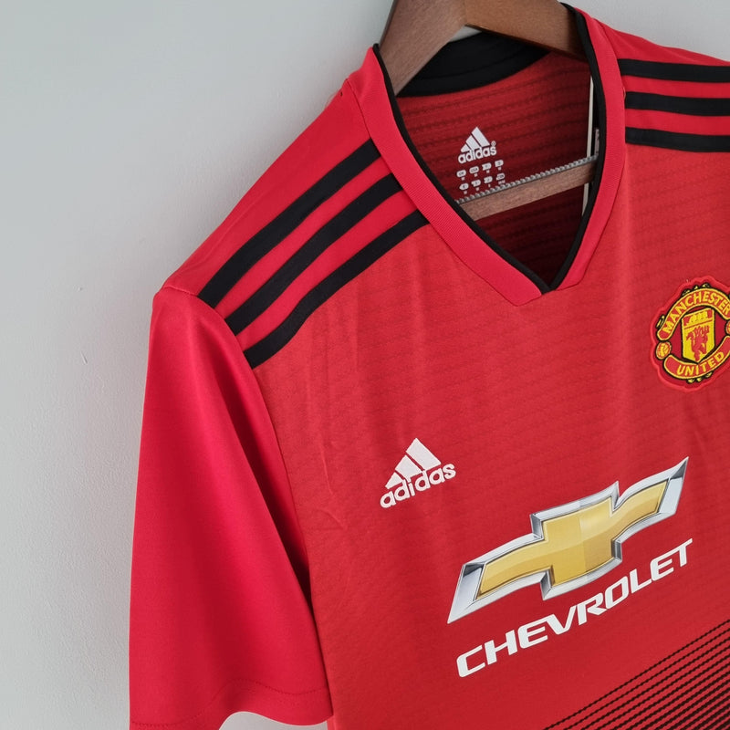 Camisa Manchester United Home (1) 2018/19 Adidas Retrô Masculina