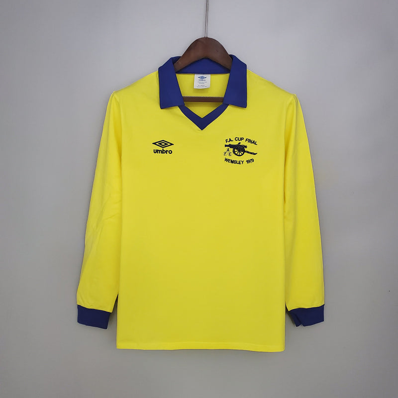 Camisa Arsenal Away (2) 1971 Umbro Retrô Manga Longa Masculina