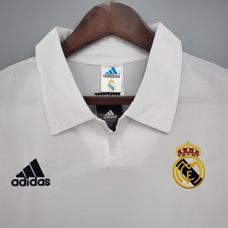 Camisa Real Madrid Home (1) 2002/03 Adidas Retrô Masculina