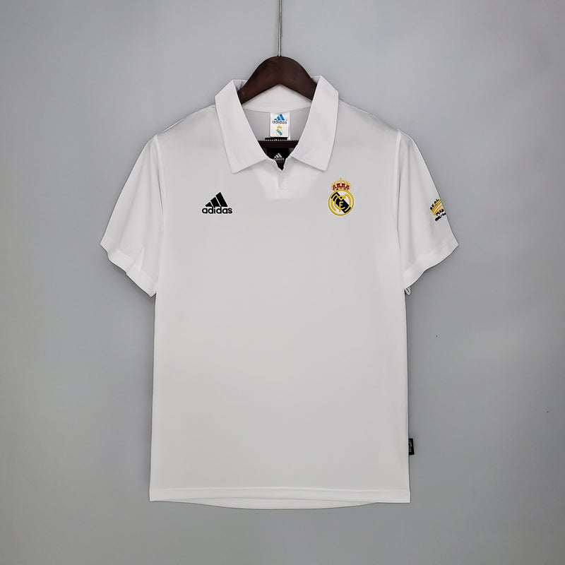 Camisa Real Madrid Home (1) 2002/03 Adidas Retrô Masculina