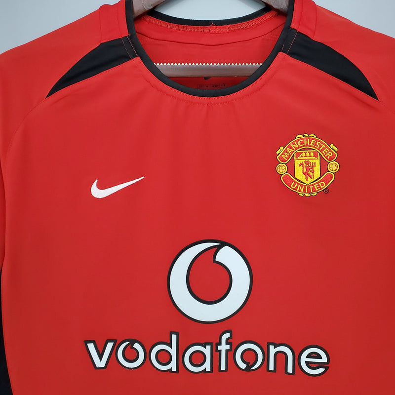 Camisa Manchester United Home (1) 2002 Nike Retrô Masculina