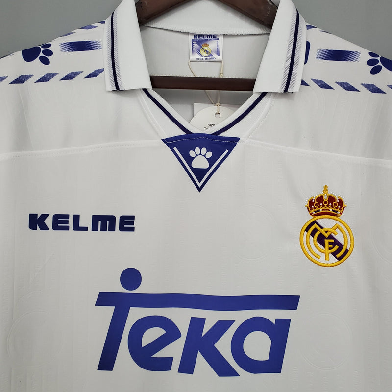 Camisa Real Madrid Home (1) 1996/97 Kelme Retrô Masculina