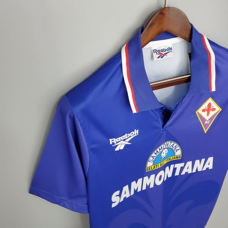 Camisa Fiorentina Home (1) 1995/96 Reebok Retrô Masculina