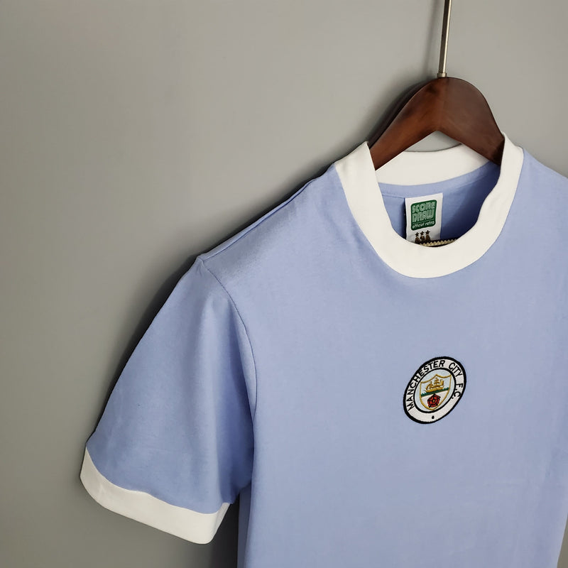 Camisa Manchester City Home (1) 1972 Retrô Masculina