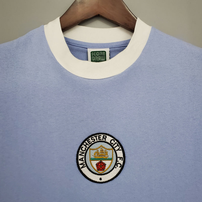 Camisa Manchester City Home (1) 1972 Retrô Masculina